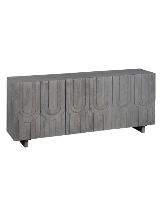 Buffet Herrero gris en bois de manguier