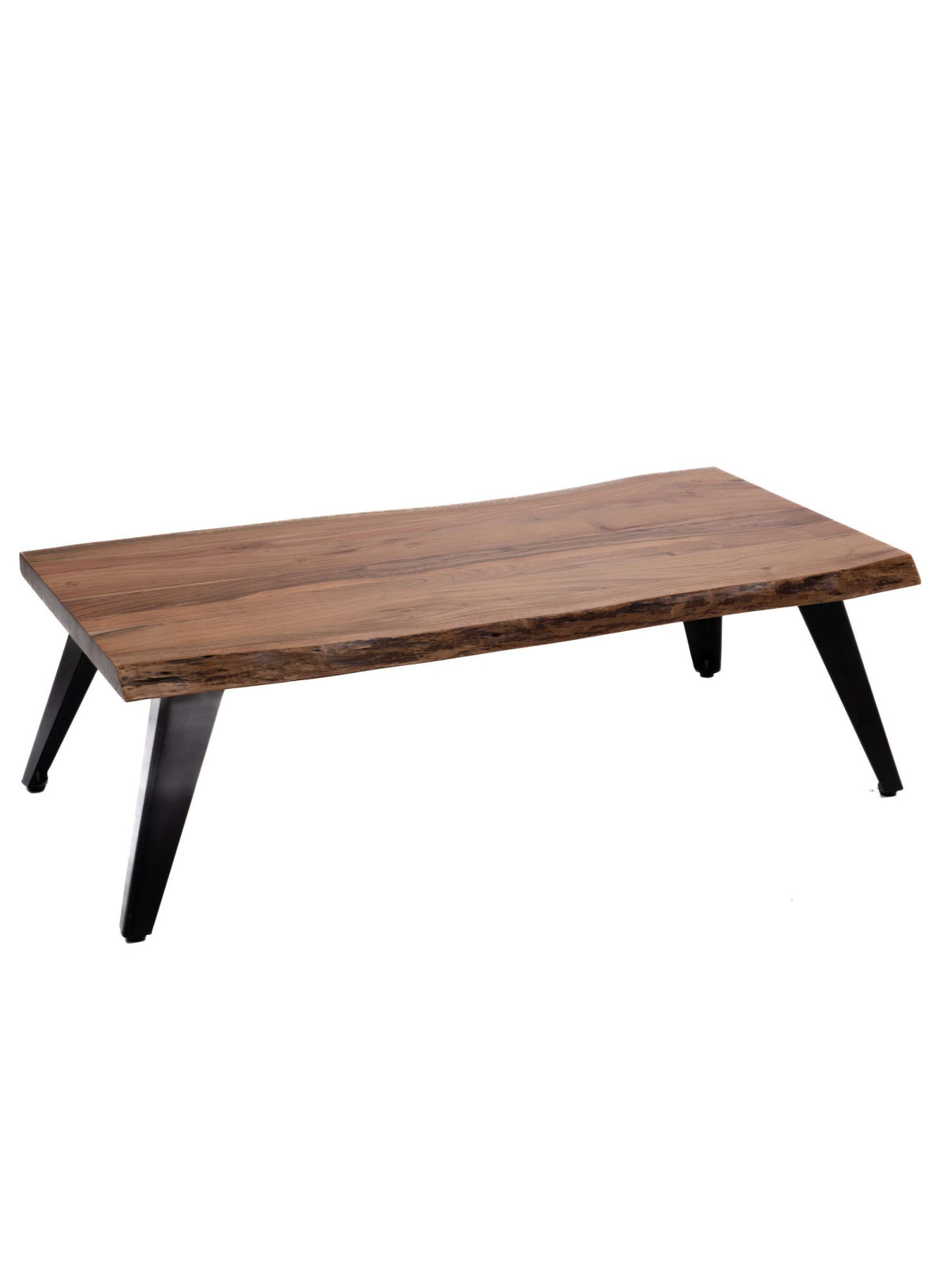 Berlioz créations Cuba Chêne cérusé et Noir Table basse bar, 116 x