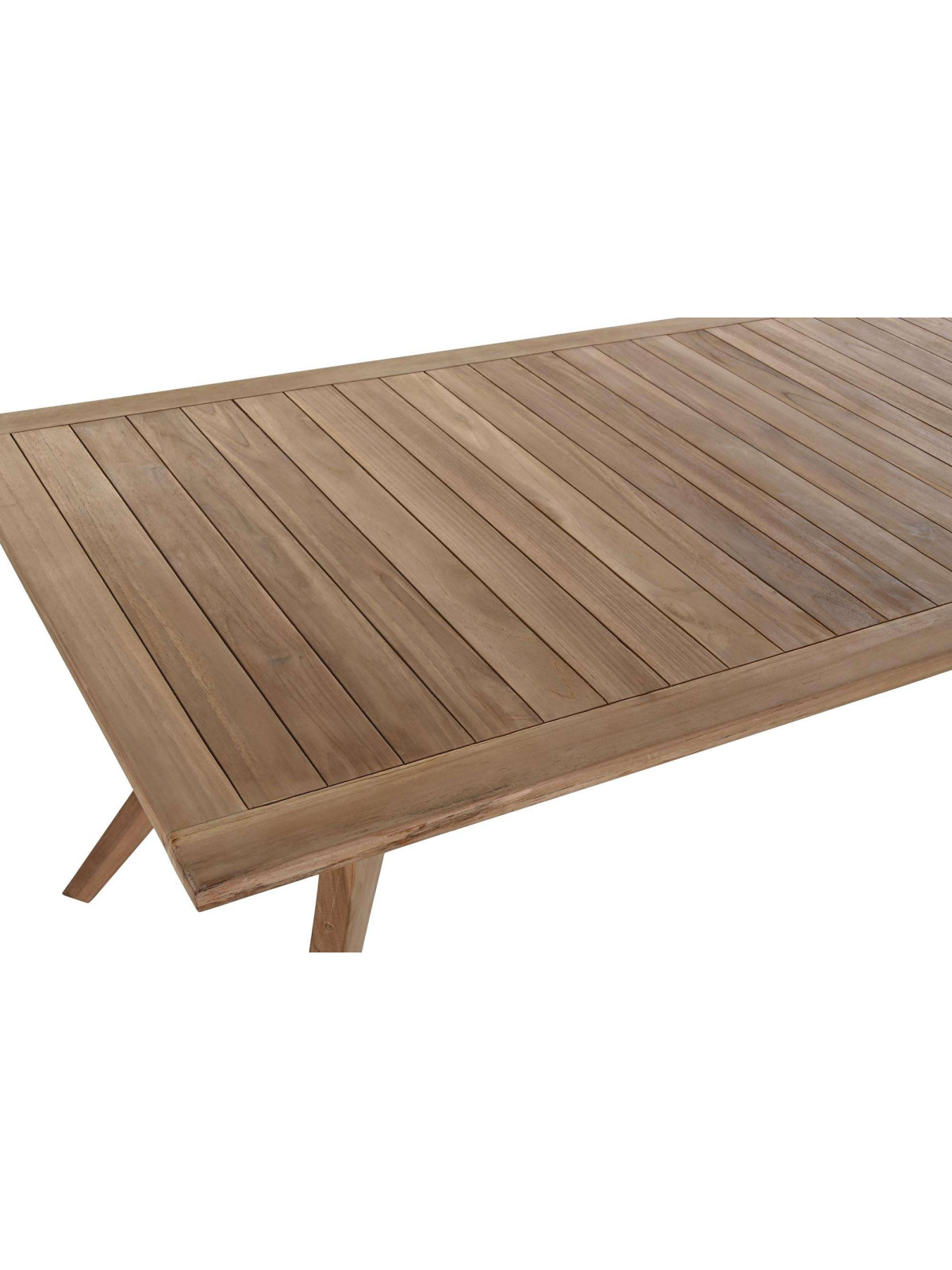 Ensemble d'une table et 6 chaises en bois de teck Alava