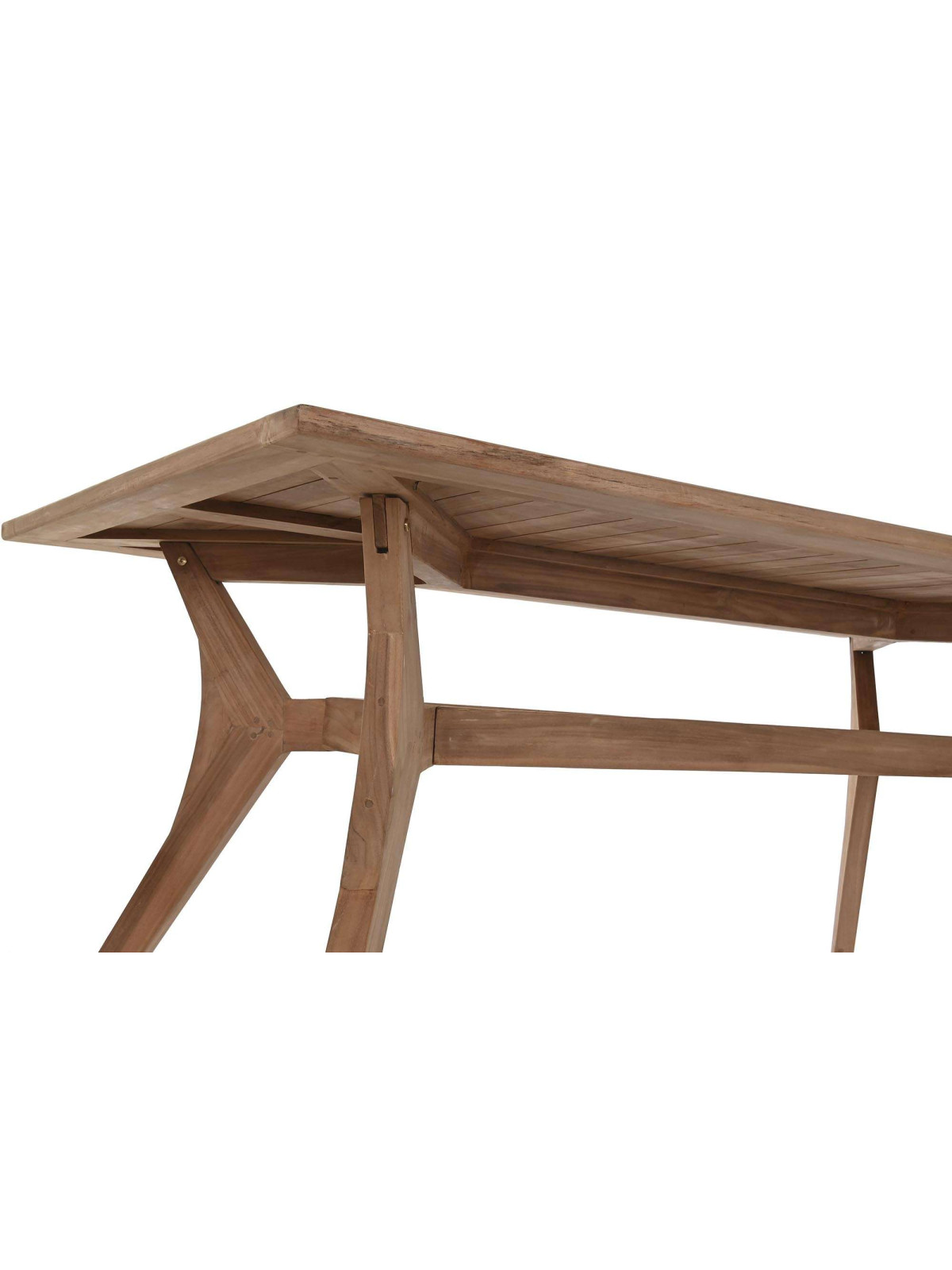 Ensemble d'une table et 6 chaises en bois de teck Alava