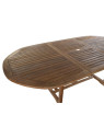 Ensemble table de jardin ovale et 10 chaises en teck Alava