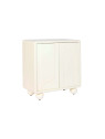 Commode blanche demi cylindre