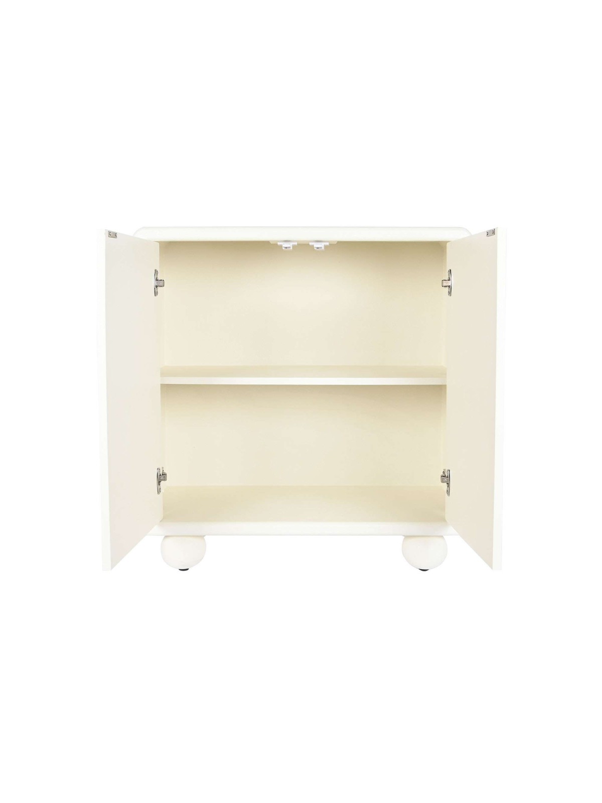 Commode blanche demi cylindre