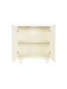 Commode blanche demi cylindre