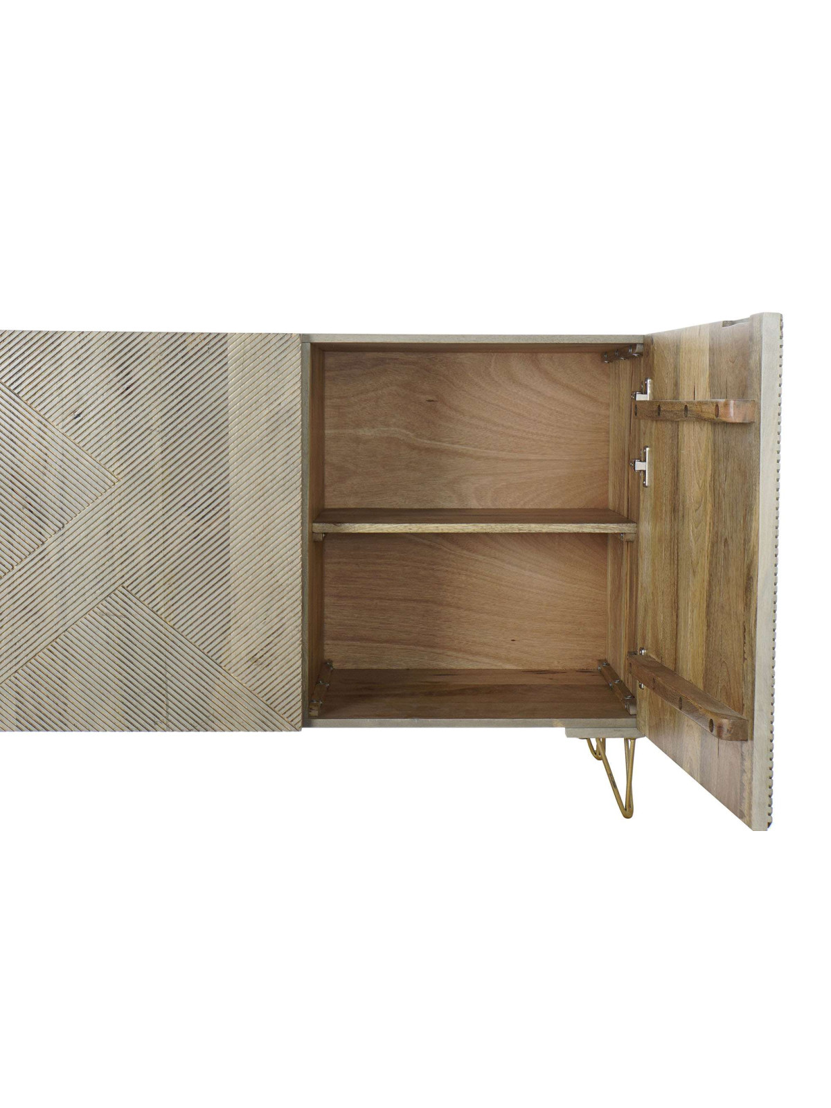 Étagère bois de manguier métal 180 cm LONA