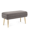 banquette coffre 2 places Pavlina mauve