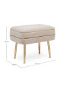 banquette coffre Pavlina beige