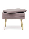 banquette coffre 2 places Pavlina mauve