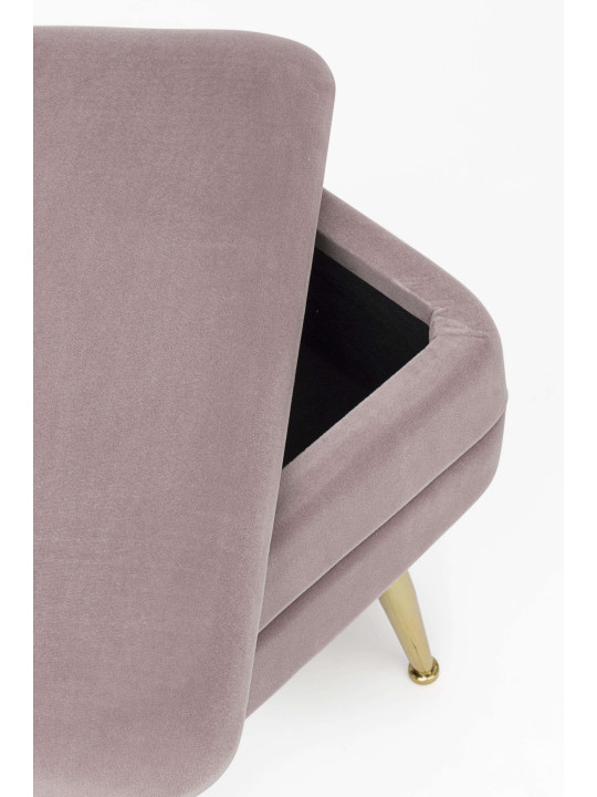 banquette coffre 2 places Pavlina mauve