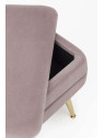 banquette coffre 2 places Pavlina mauve