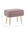 banquette coffre 2 places Pavlina mauve