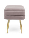 banquette coffre 2 places Pavlina mauve